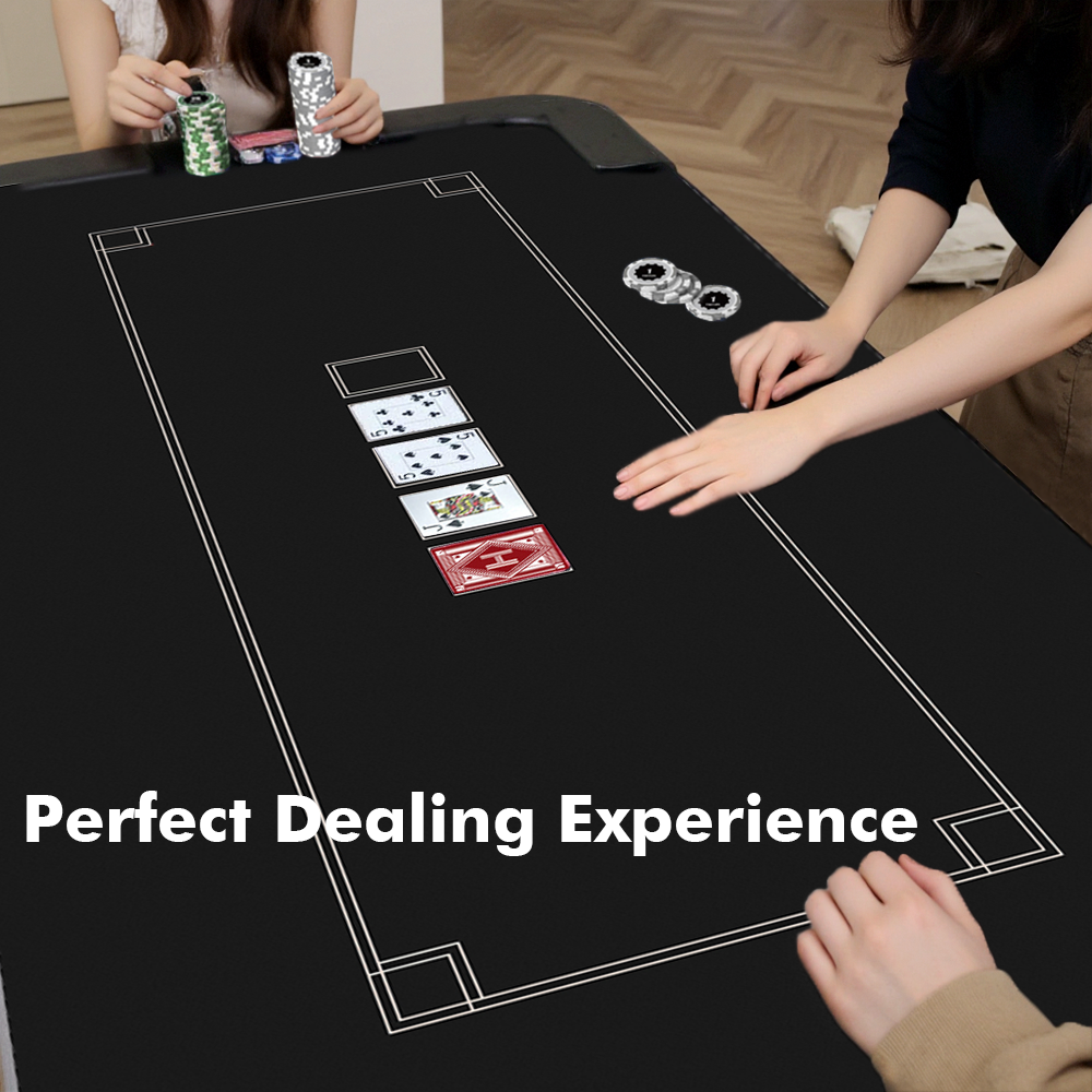 HEITOK - Texas Hold'em Poker Mat 94" x 47"