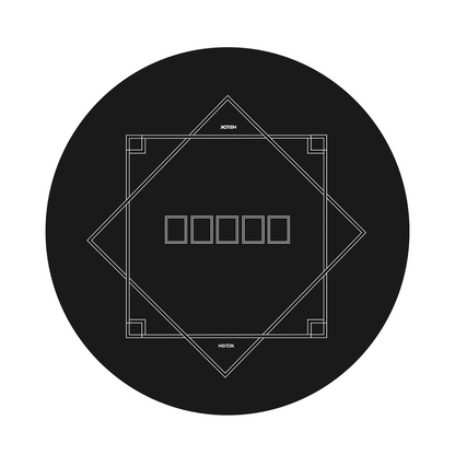 HEITOK - Texas Hold'em Poker Mat 47" Round