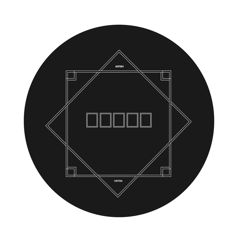 HEITOK - Texas Hold'em Poker Mat 47" Round